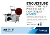 Etiqueteuse semi-automatique pour surface ronde MT-50 - Innovex Machines
